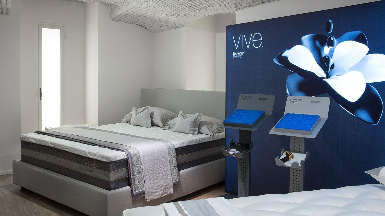 Il corner Technogel Vive nello showroom i Vigna di Milano
